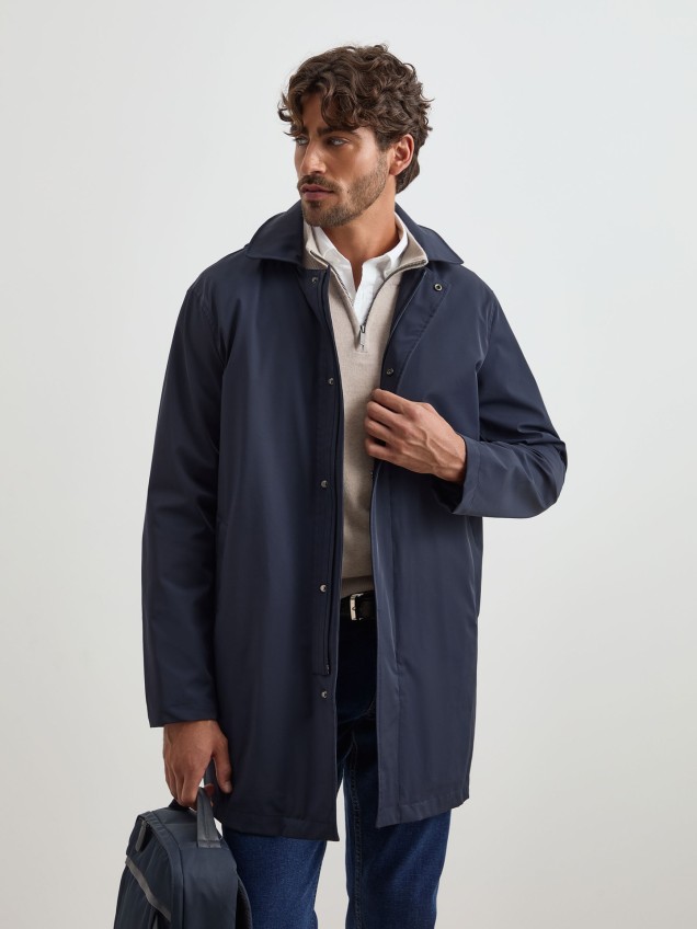 Gabardina com Capuz Remov�vel