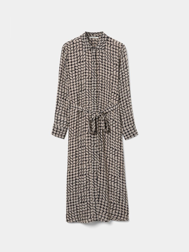 Vestido Camiseiro Estampado