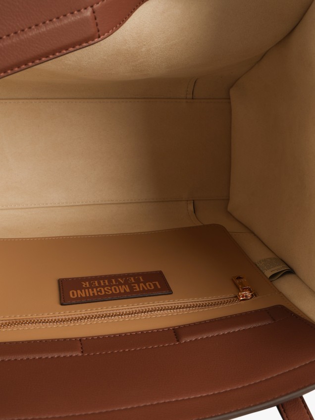 Mala Shopper em Pele