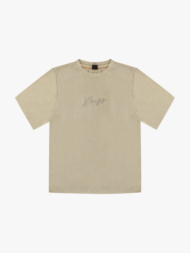 T-shirt com Detalhe de Missangas