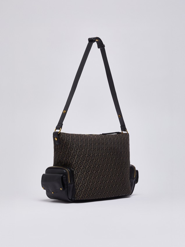 Mala Hobo Média com Monograma