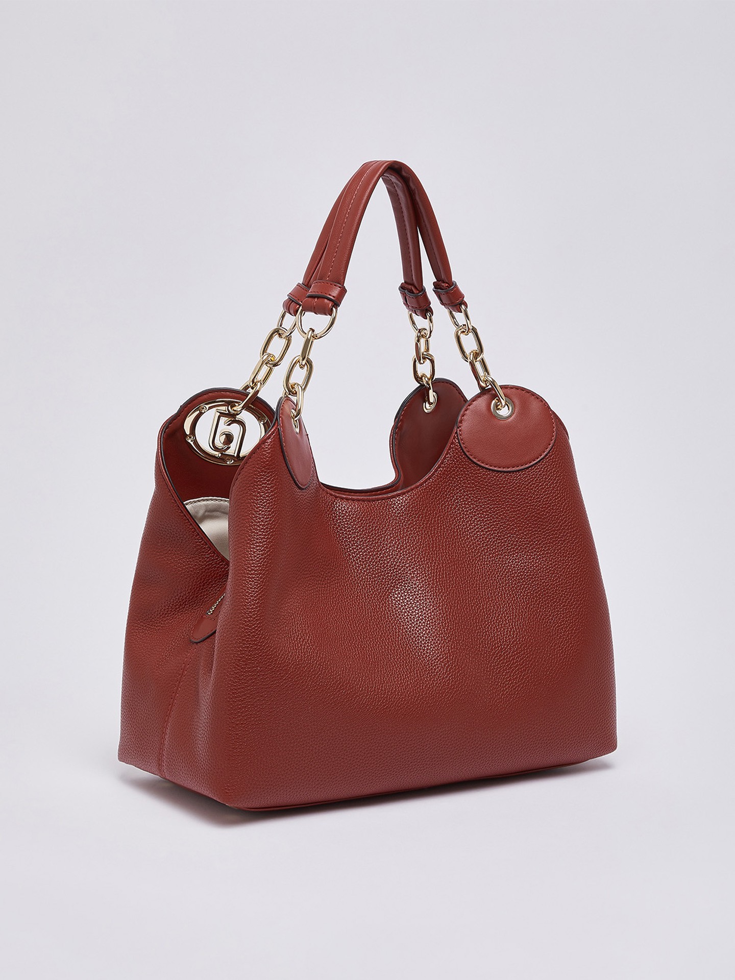 Mala Satchel Média com Efeito Granulado