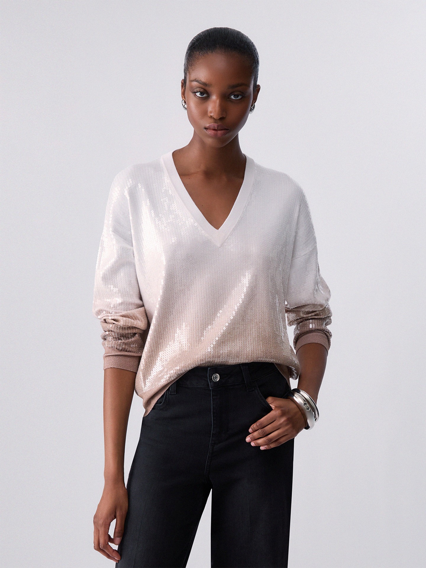Camisola de Malha com Lantejoulas