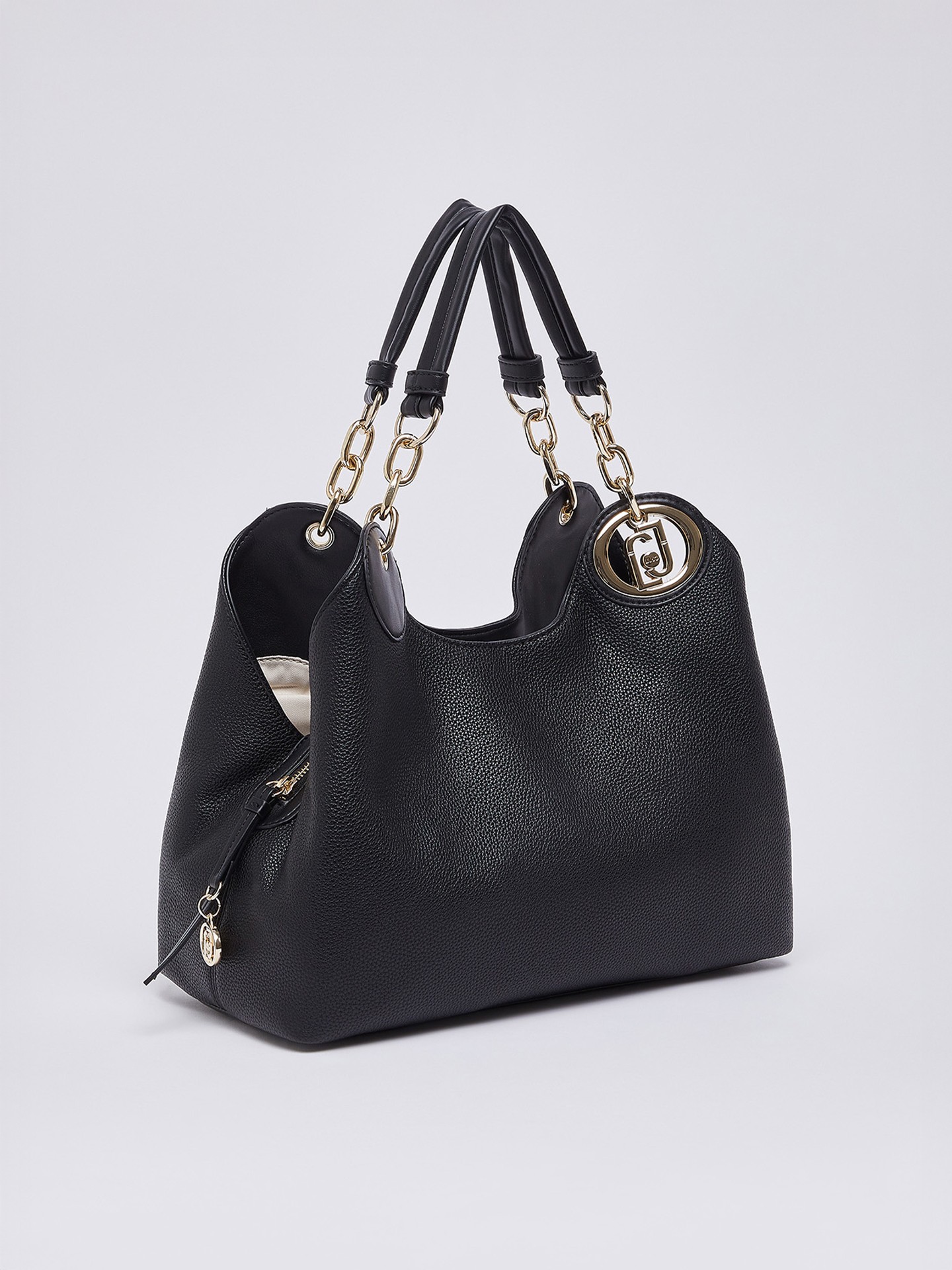 Mala Satchel Média com Efeito Granulado