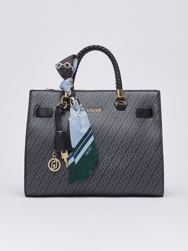 Mala Satchel Média com Lenço