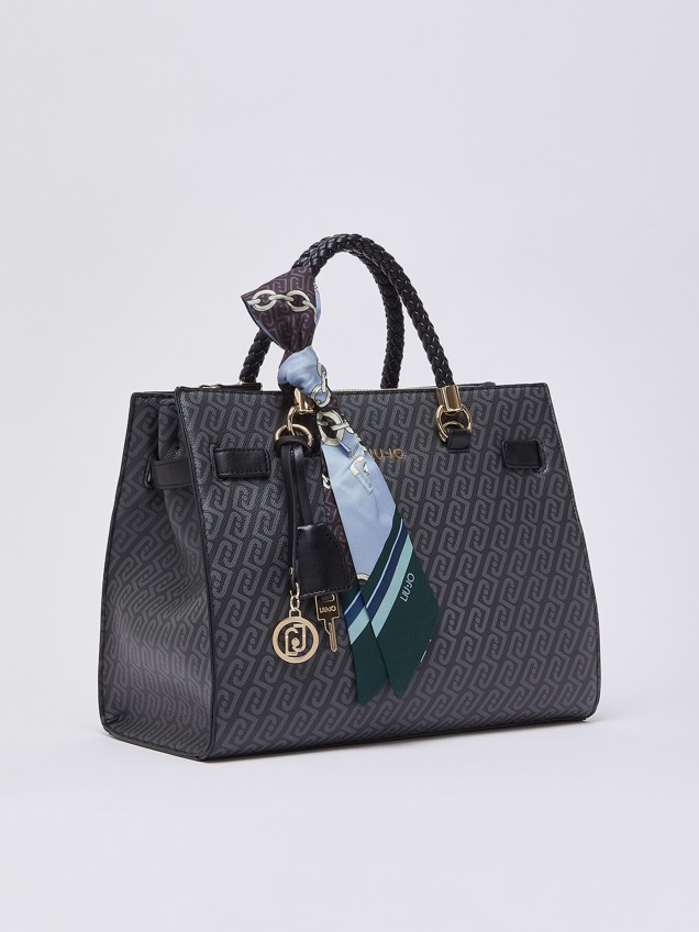 Mala Satchel Média com Lenço