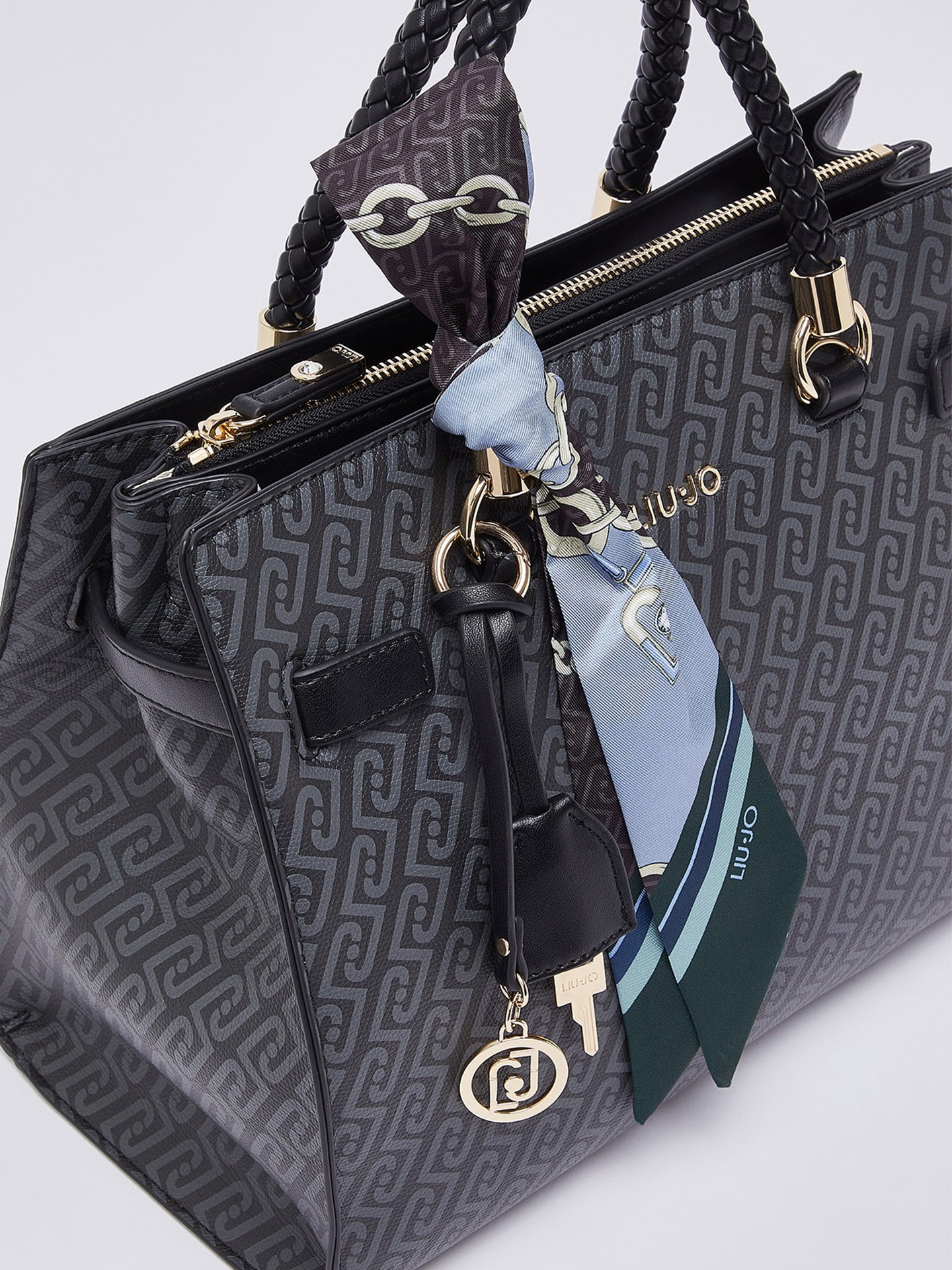Mala Satchel Média com Lenço