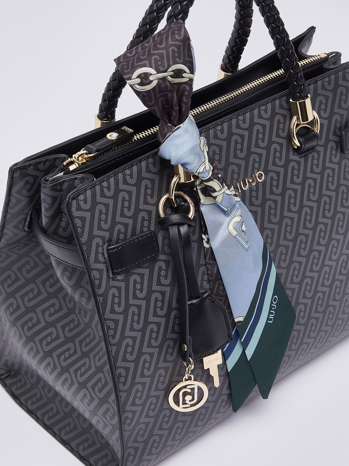 Mala Satchel Média com Lenço