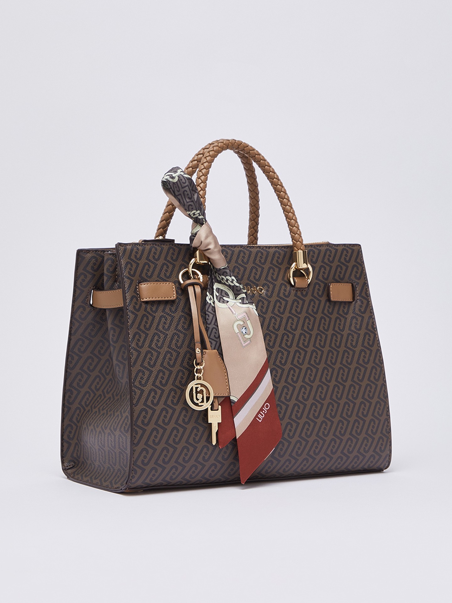 Mala Satchel Média com Lenço