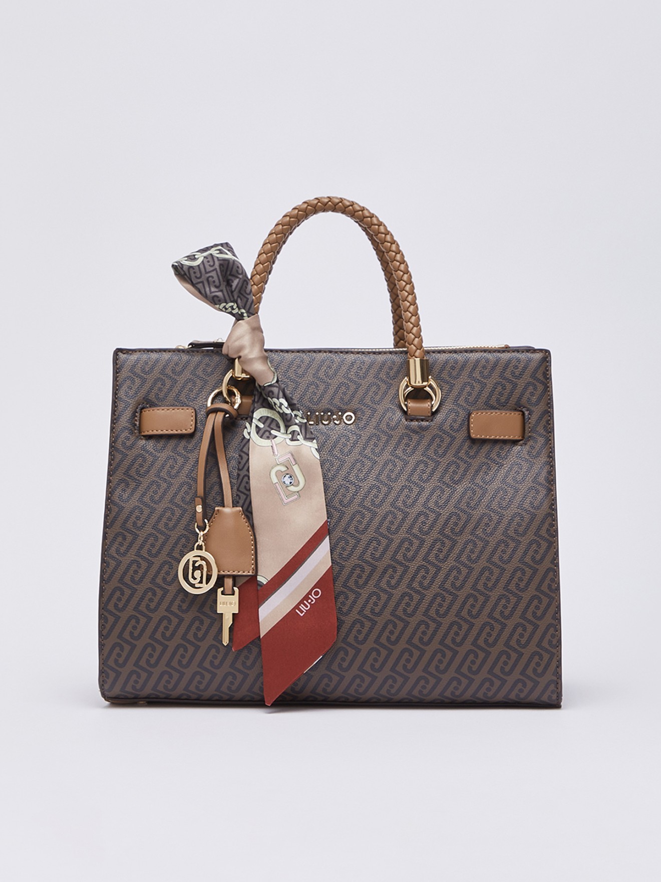 Mala Satchel Média com Lenço