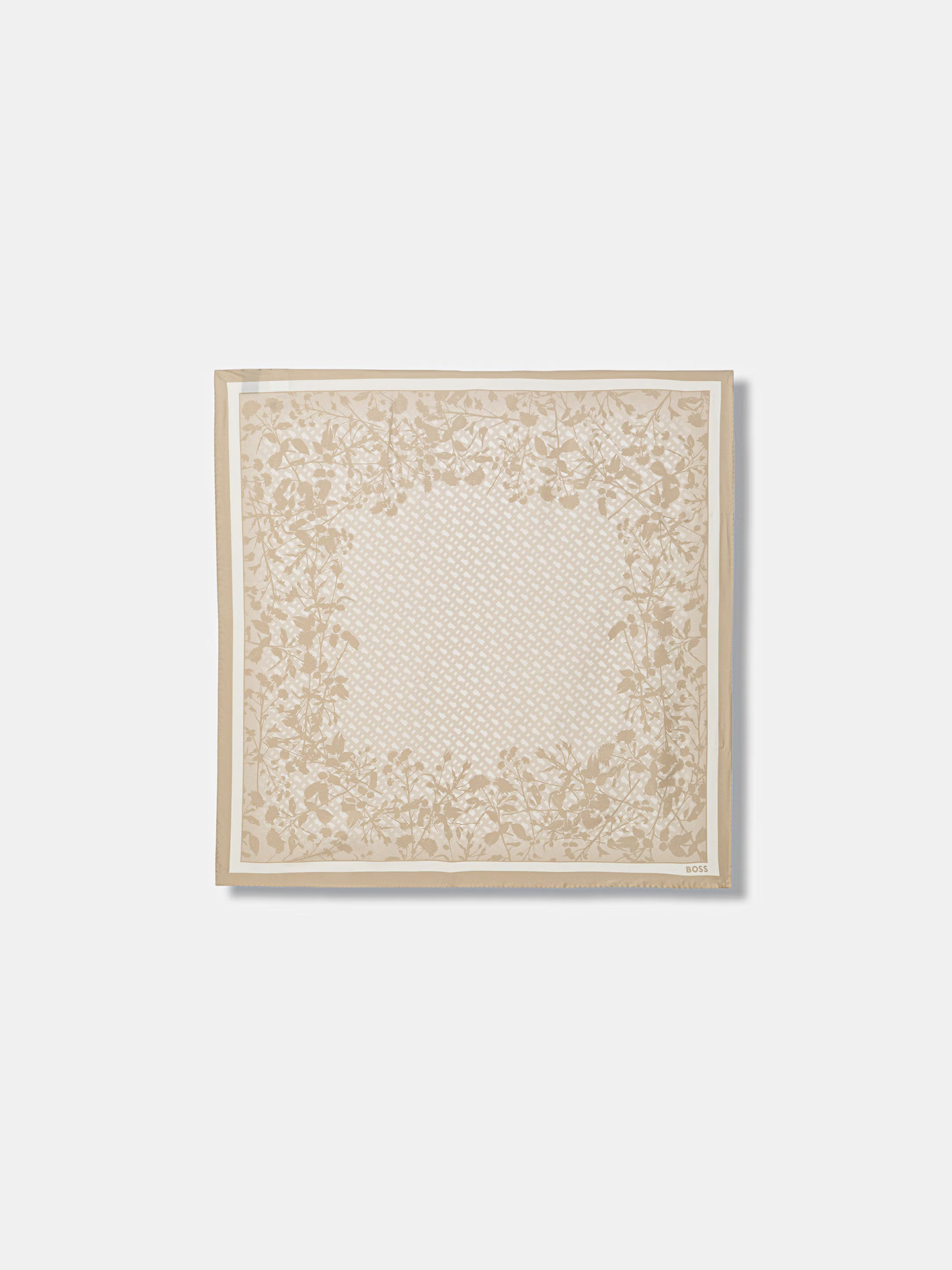 Len�o Estampado em Twill de Seda