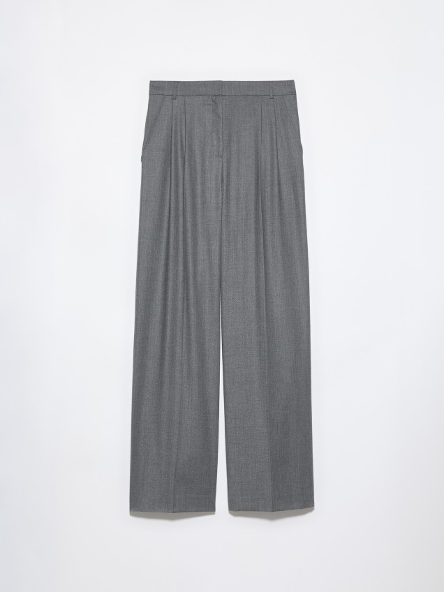 Calças Wide Leg com Pregas MCOVALZER