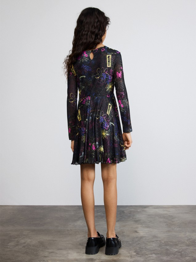 Vestido de Malha Estampado