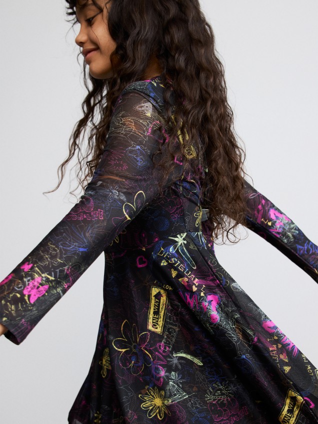 Vestido de Malha Estampado