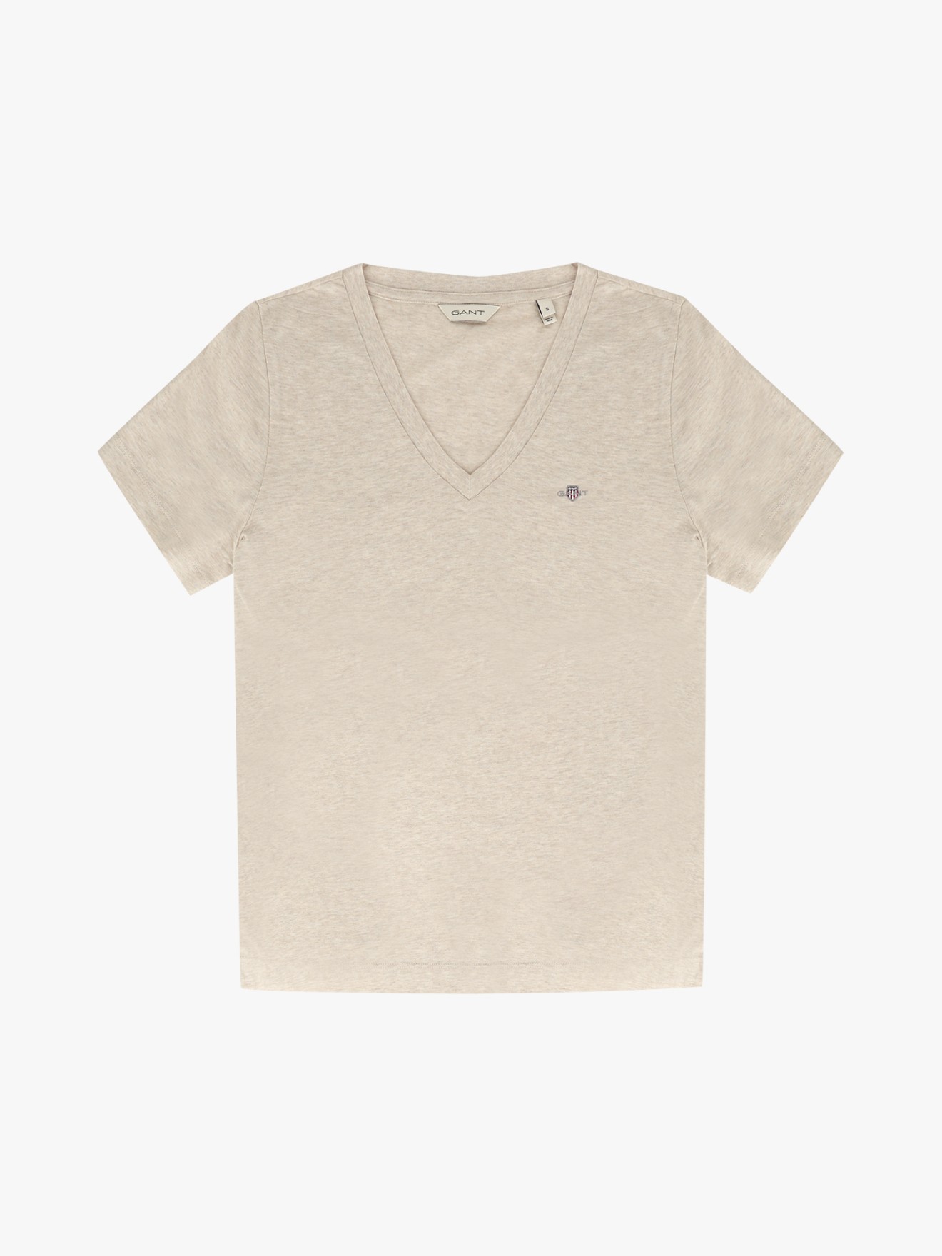 T-shirt Regular Fit com Decote em V