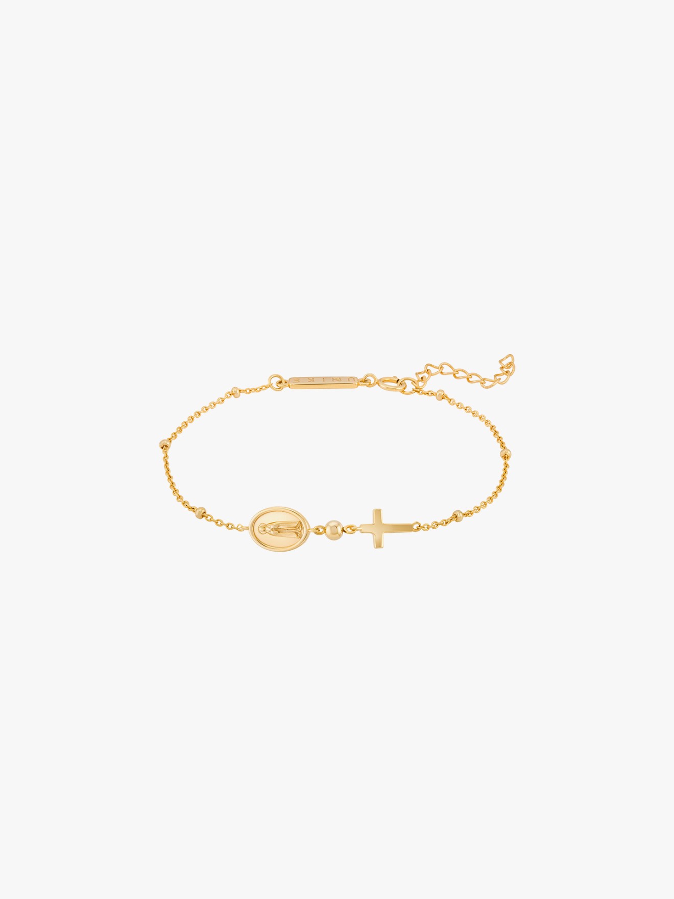 Pulseira Hope com Medalha de Nossa Senhora de F�tima e Cruz