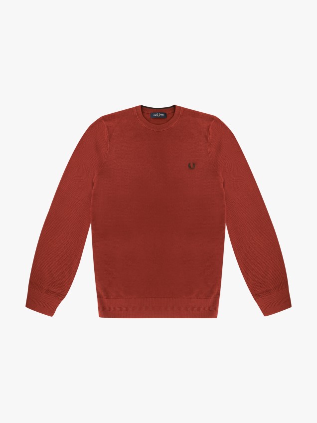 Camisola com Pespontos em Piqué