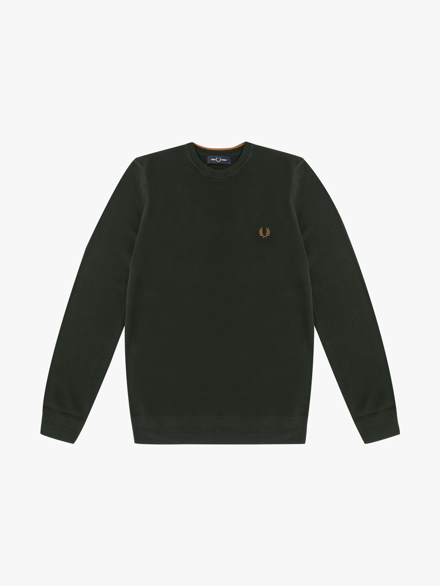 Camisola com Pespontos em Piqué