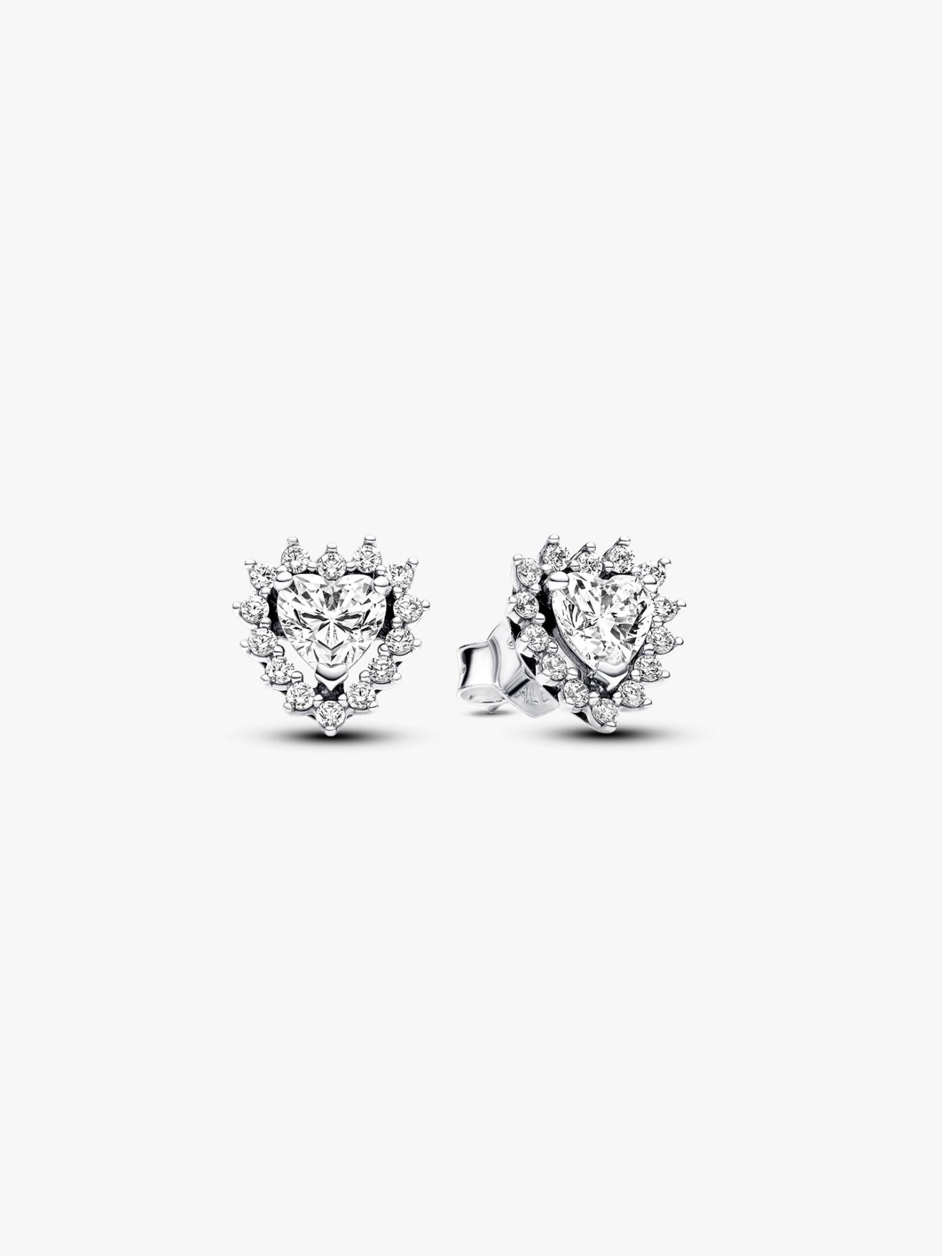 Brincos Sparkling Heart Halo