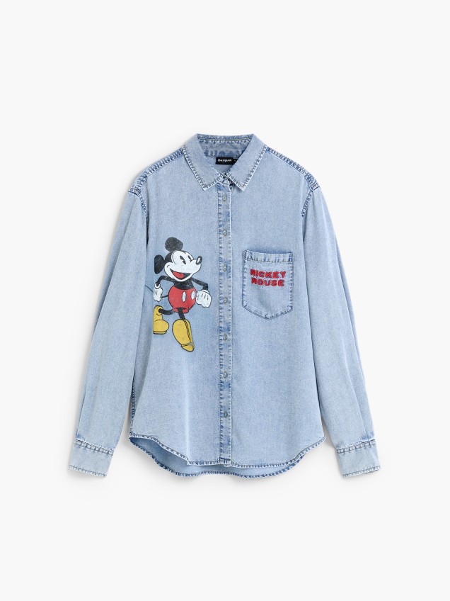 Camisa Denim Mickey Disney