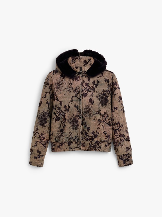 Casaco Acolchoado Estampado