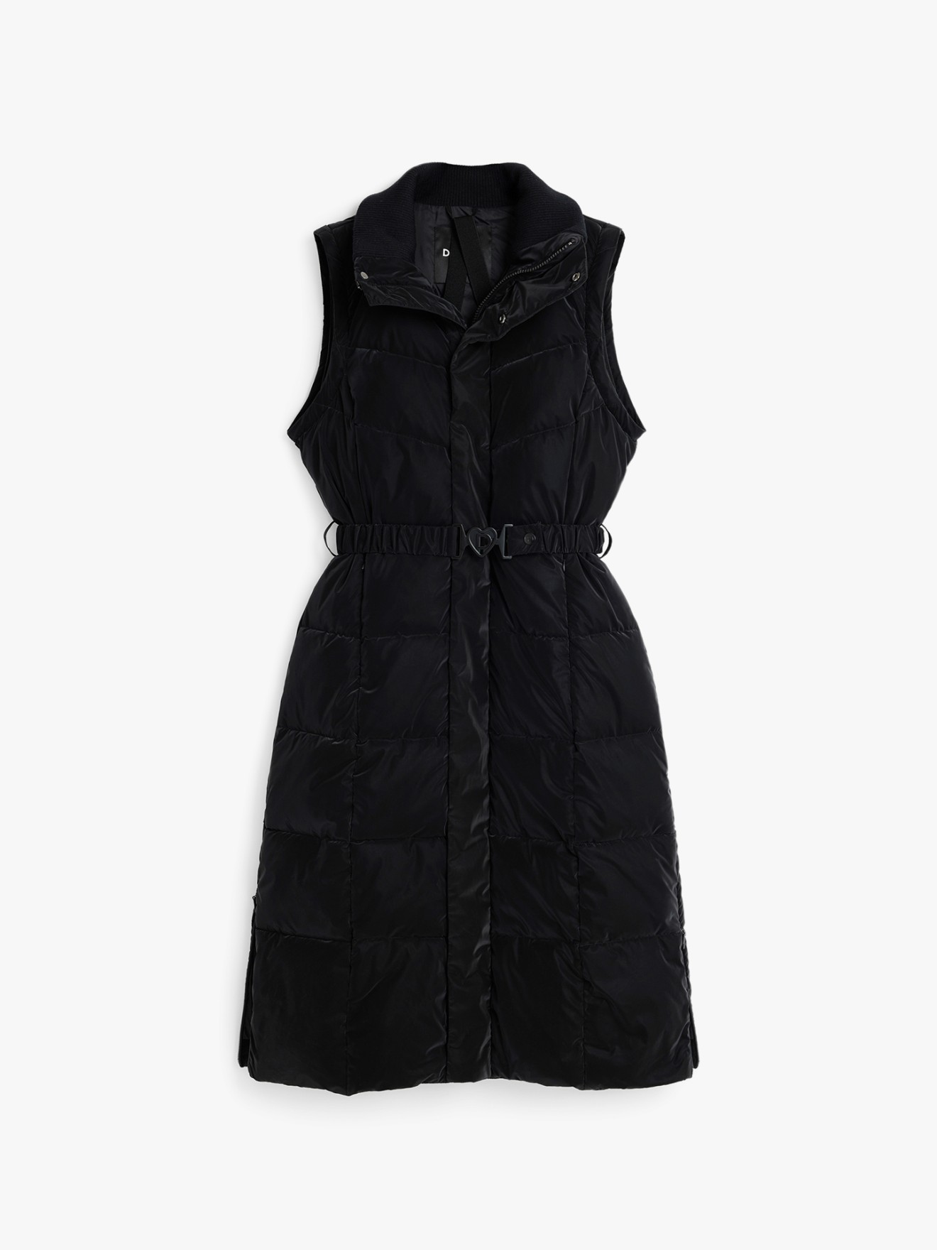 Parka Comprida Acolchoada com Mangas Remov�veis