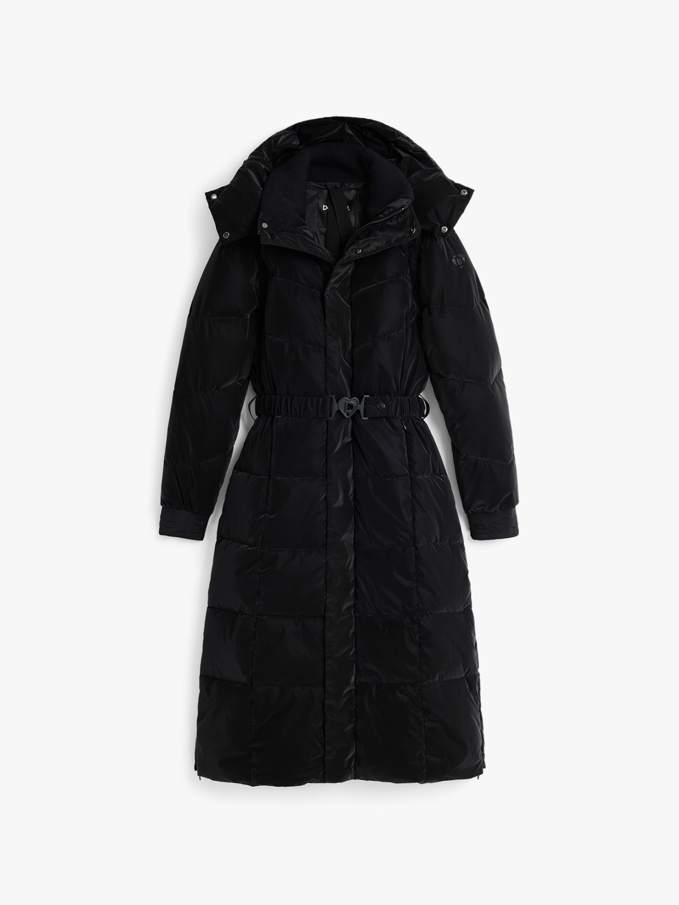 Parka Comprida Acolchoada com Mangas Remov�veis