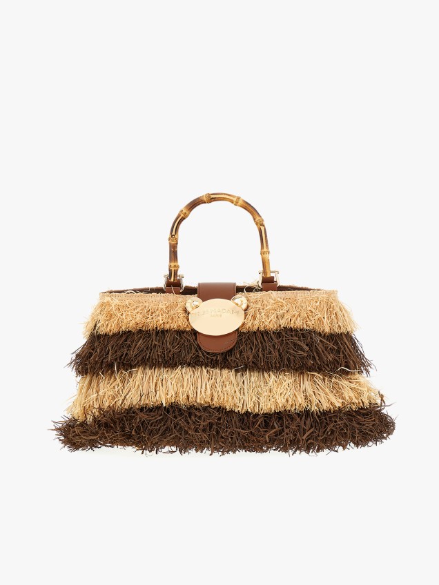 Mala Bucket Riad Fringes Basket