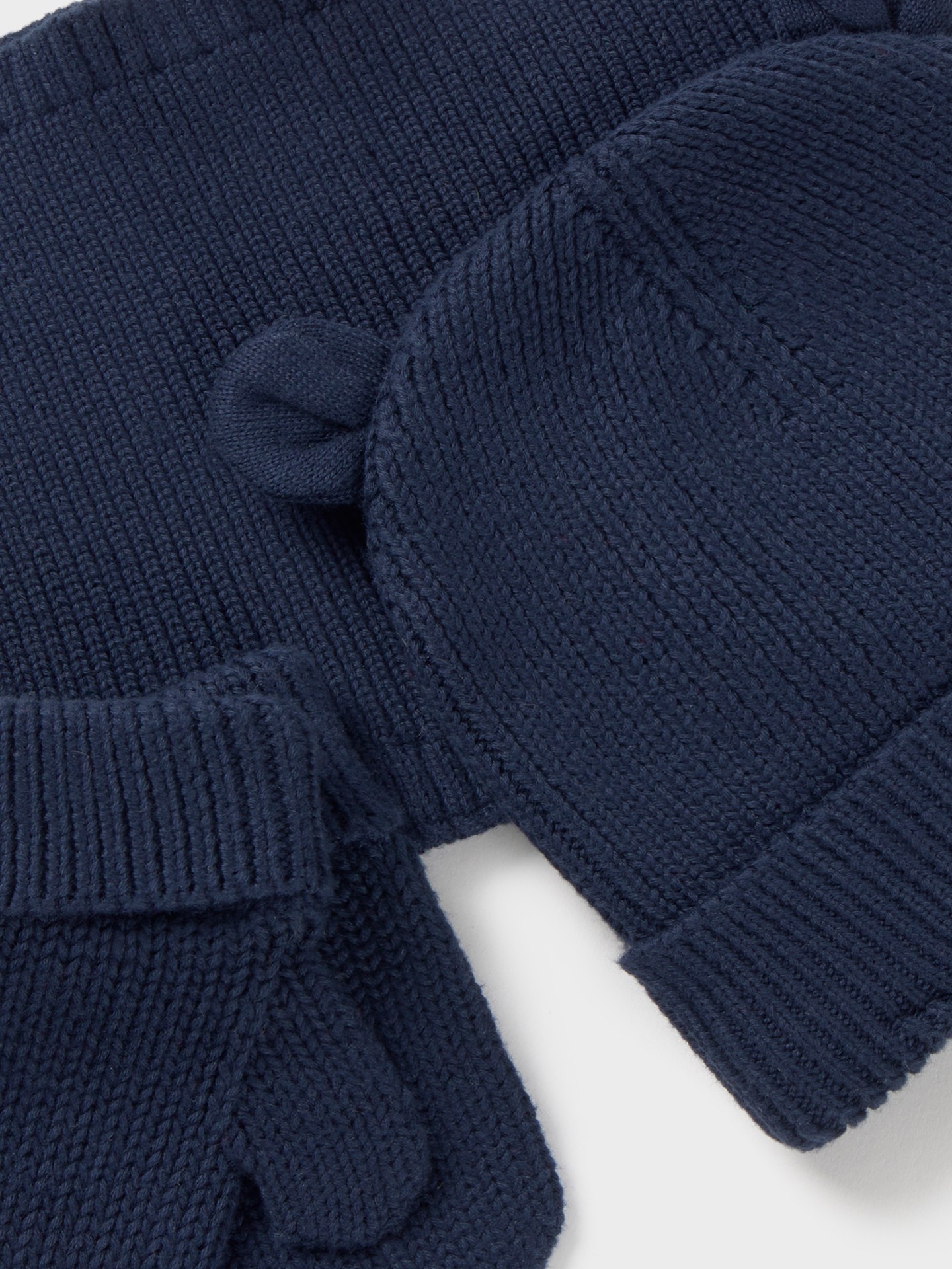Conjunto de Gorro, Gola e Luvas de Malha