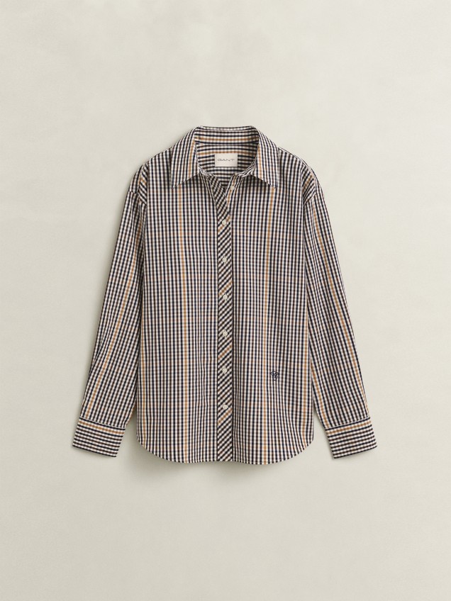 Camisa com Padr�o de Quadrados
