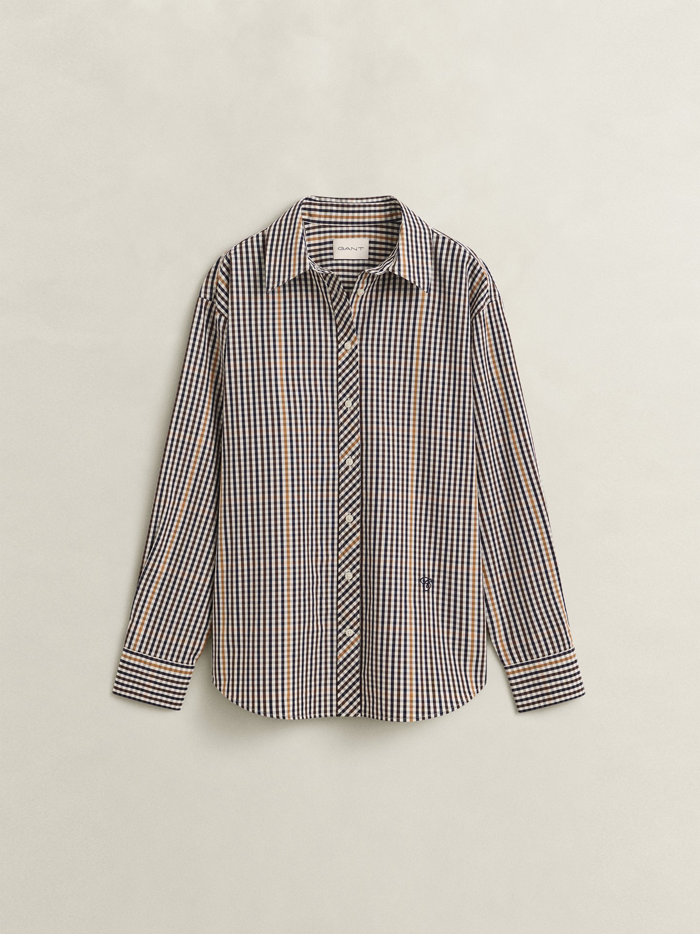 Camisa com Padrão de Quadrados