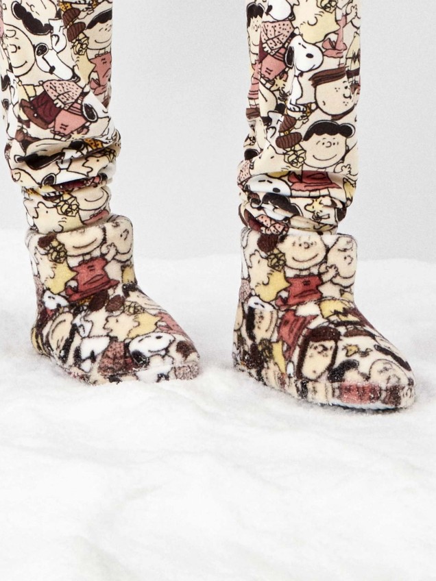Pantufas Tipo Bota Snoopy