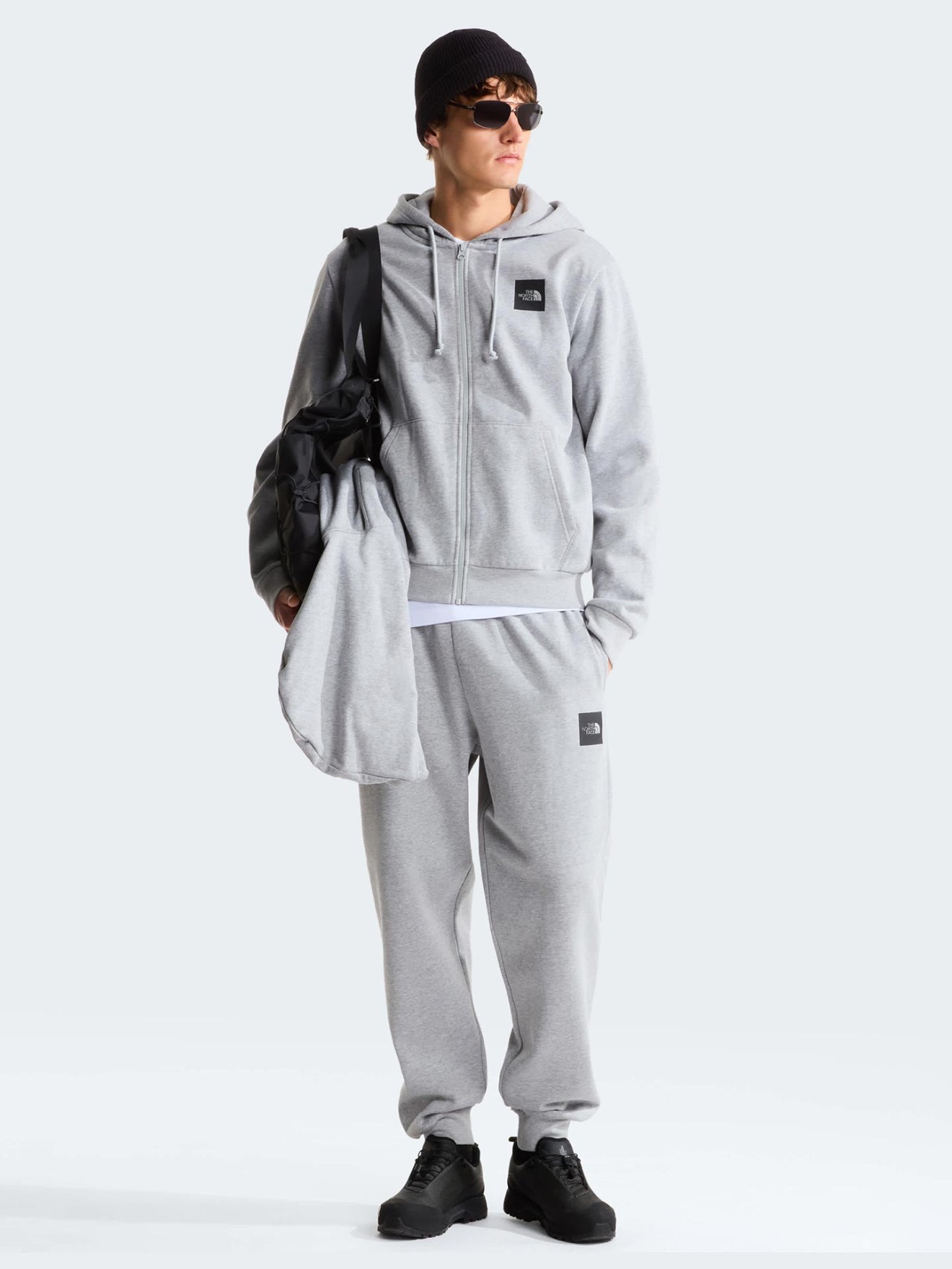 Camisola com Capuz e Fecho de Correr Box Half Dome