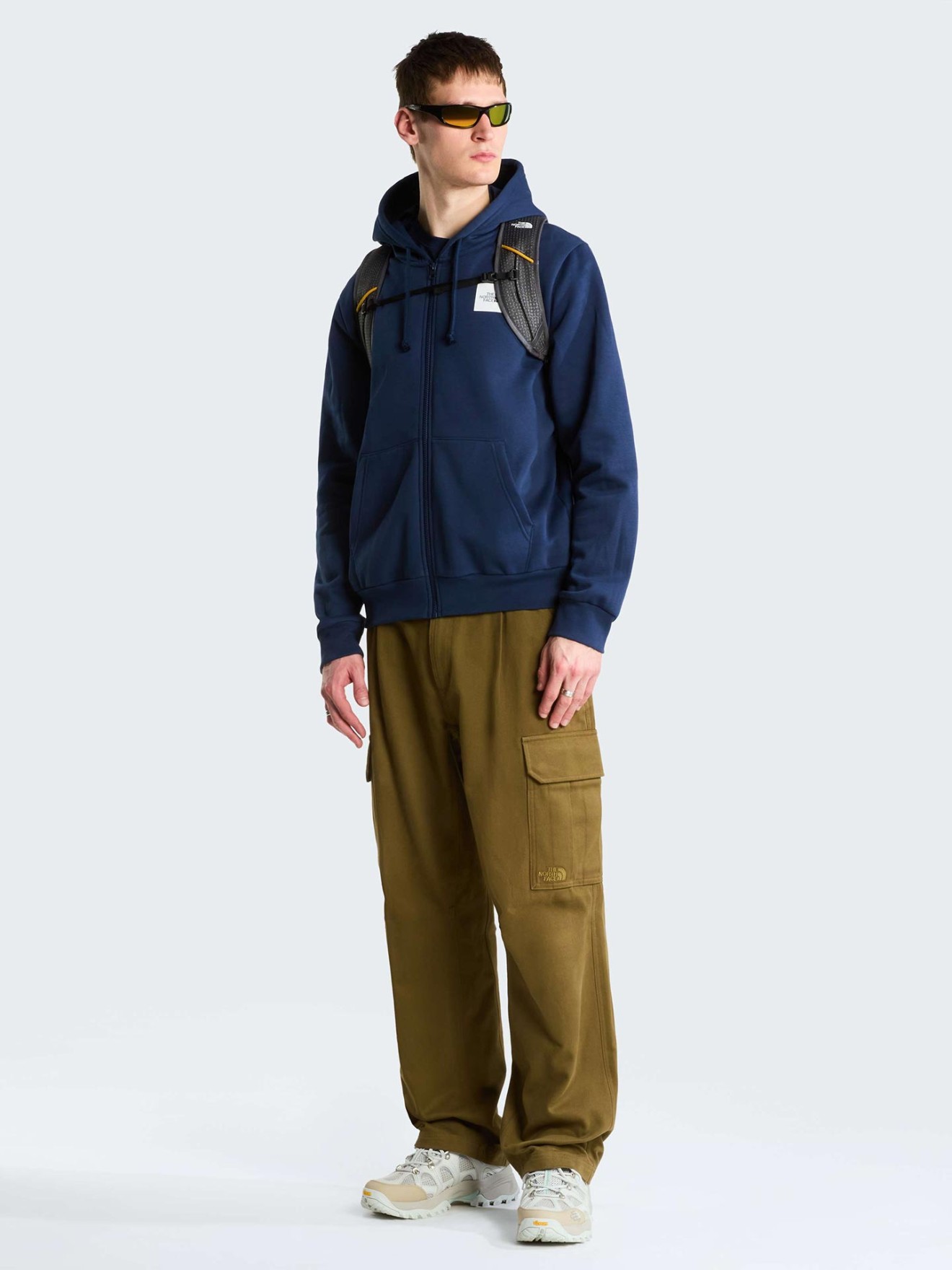 Camisola com Capuz e Fecho de Correr Box Half Dome