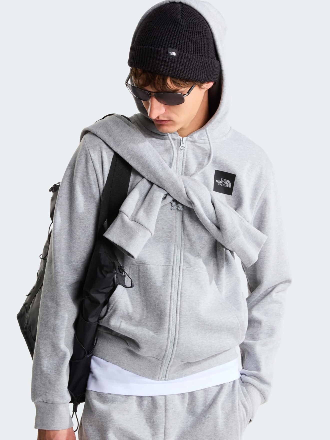 Camisola com Capuz e Fecho de Correr Box Half Dome