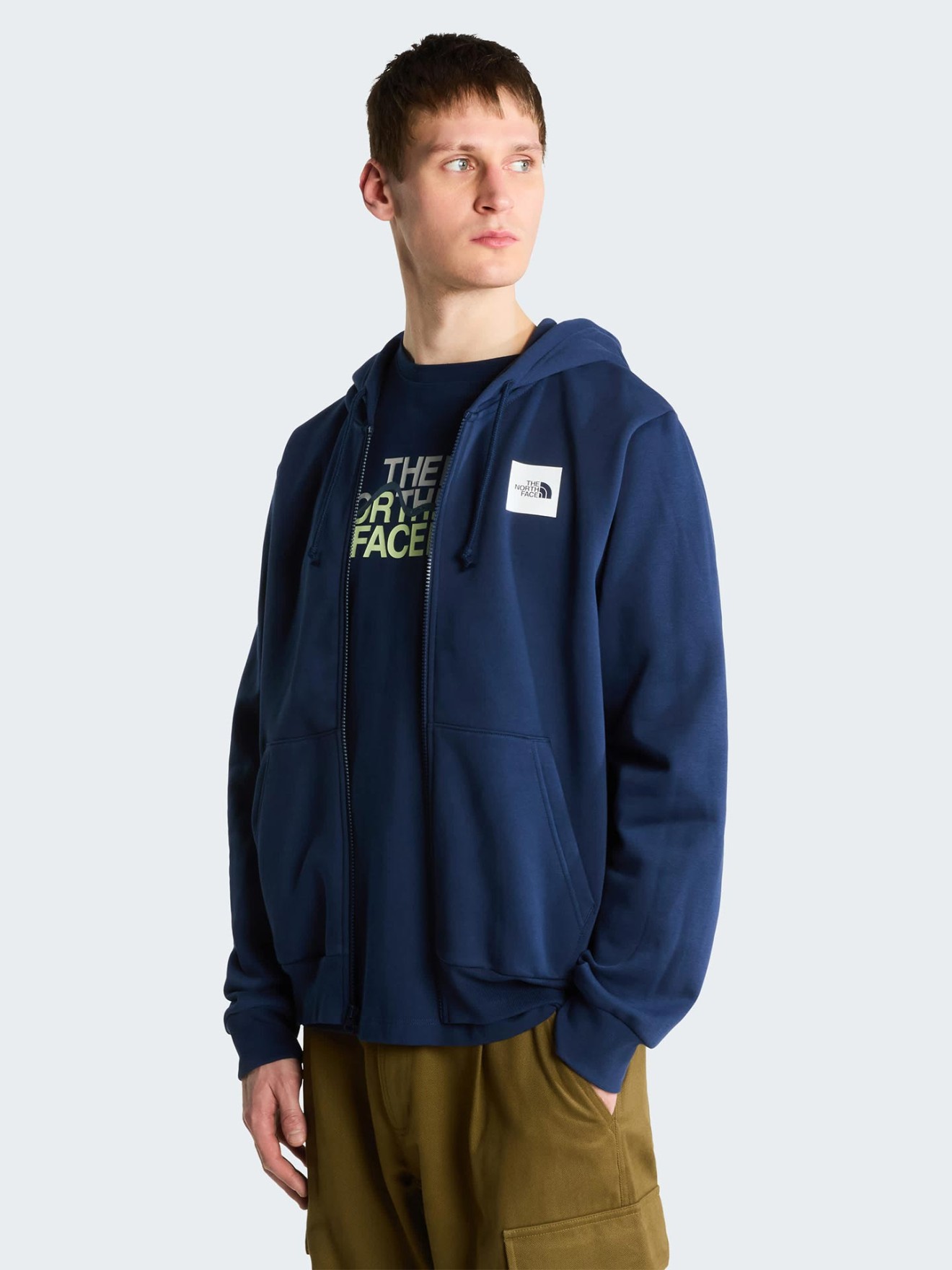 Camisola com Capuz e Fecho de Correr Box Half Dome