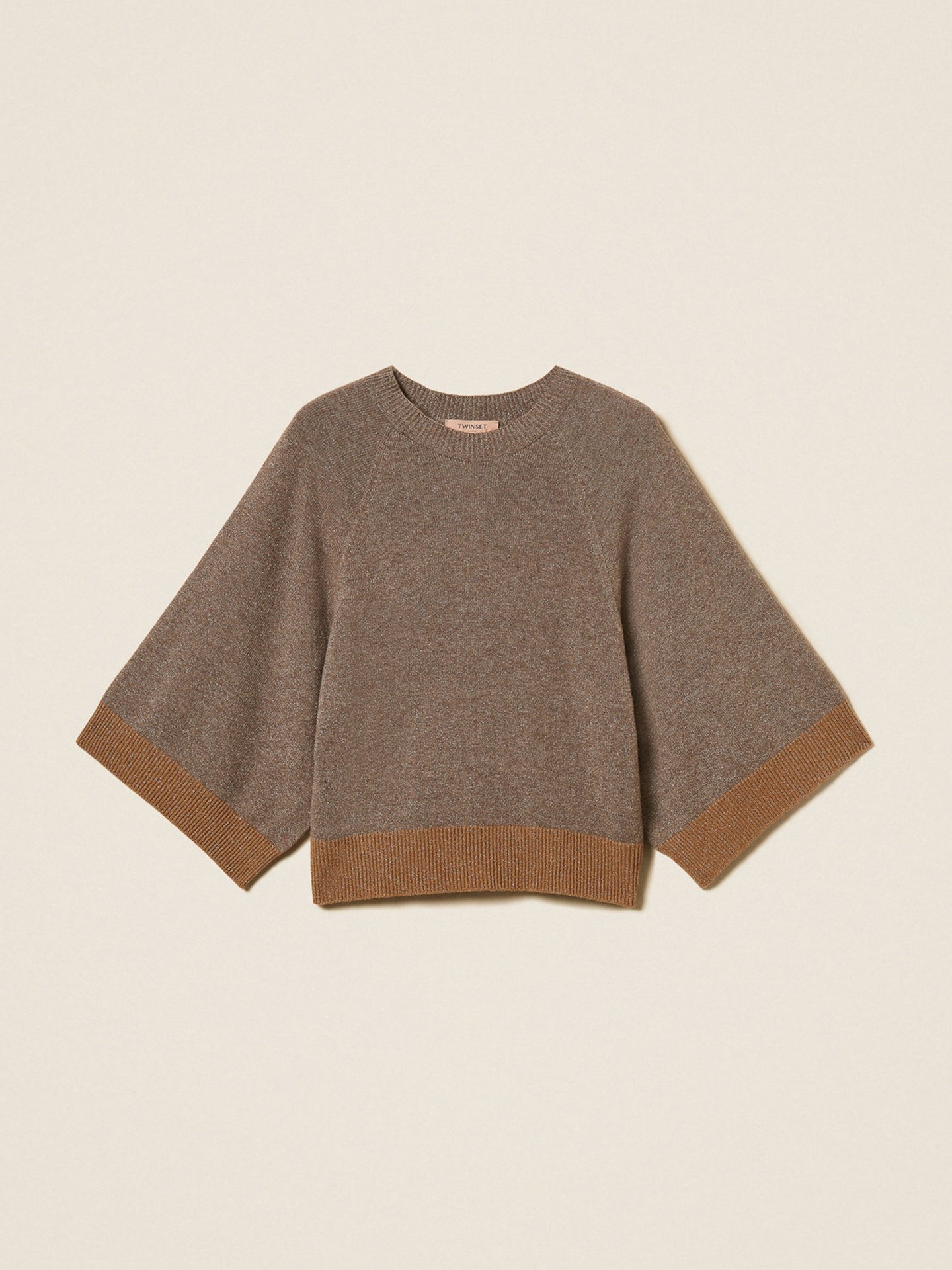 Camisola Cropped com Lurex
