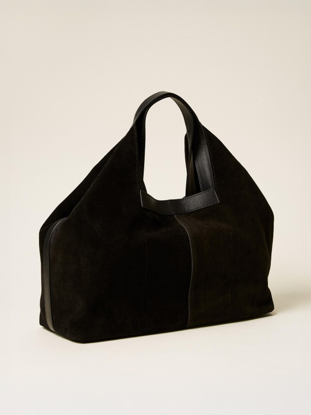 Mala Shopper em Camurça