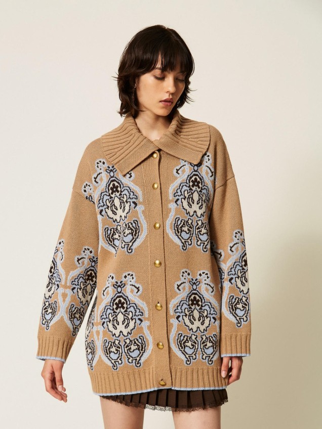 Casaco de Malha Jacquard