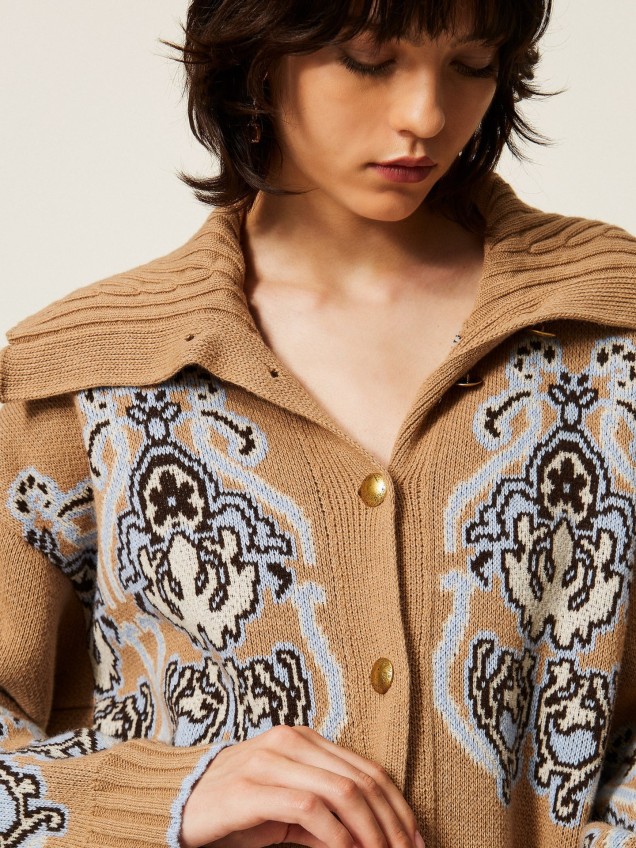 Casaco de Malha Jacquard