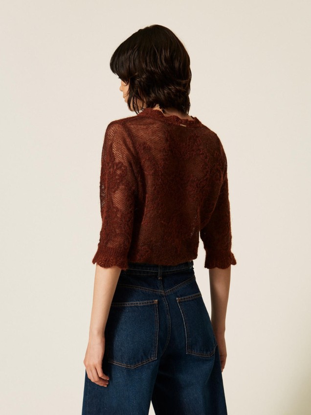 Camisola Jacquard em Mistura de Alpaca