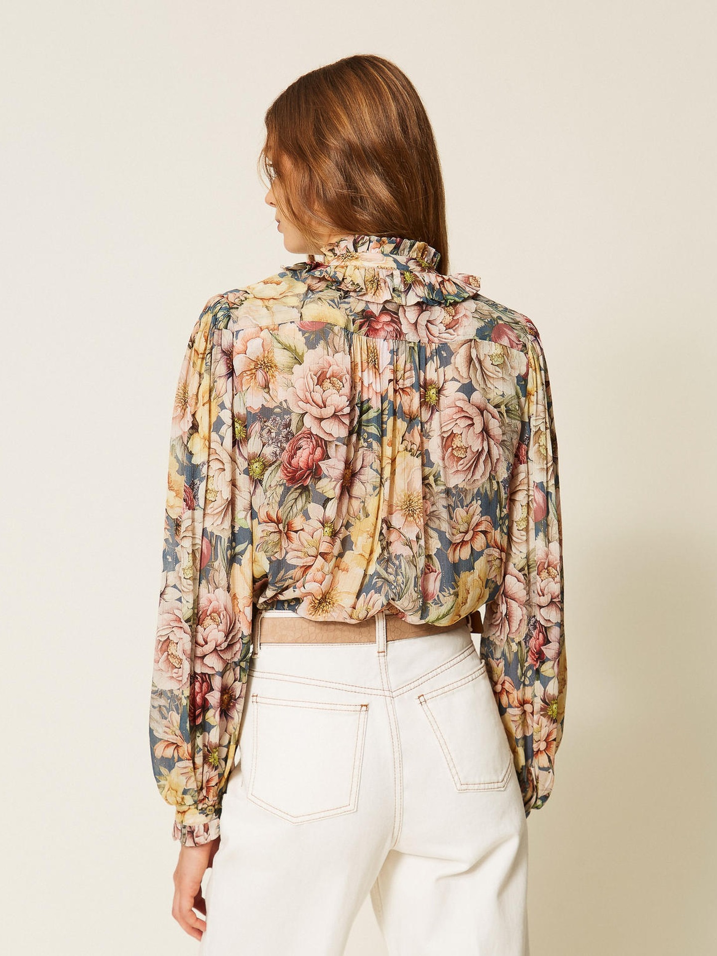 Blusa com Padrão Floral