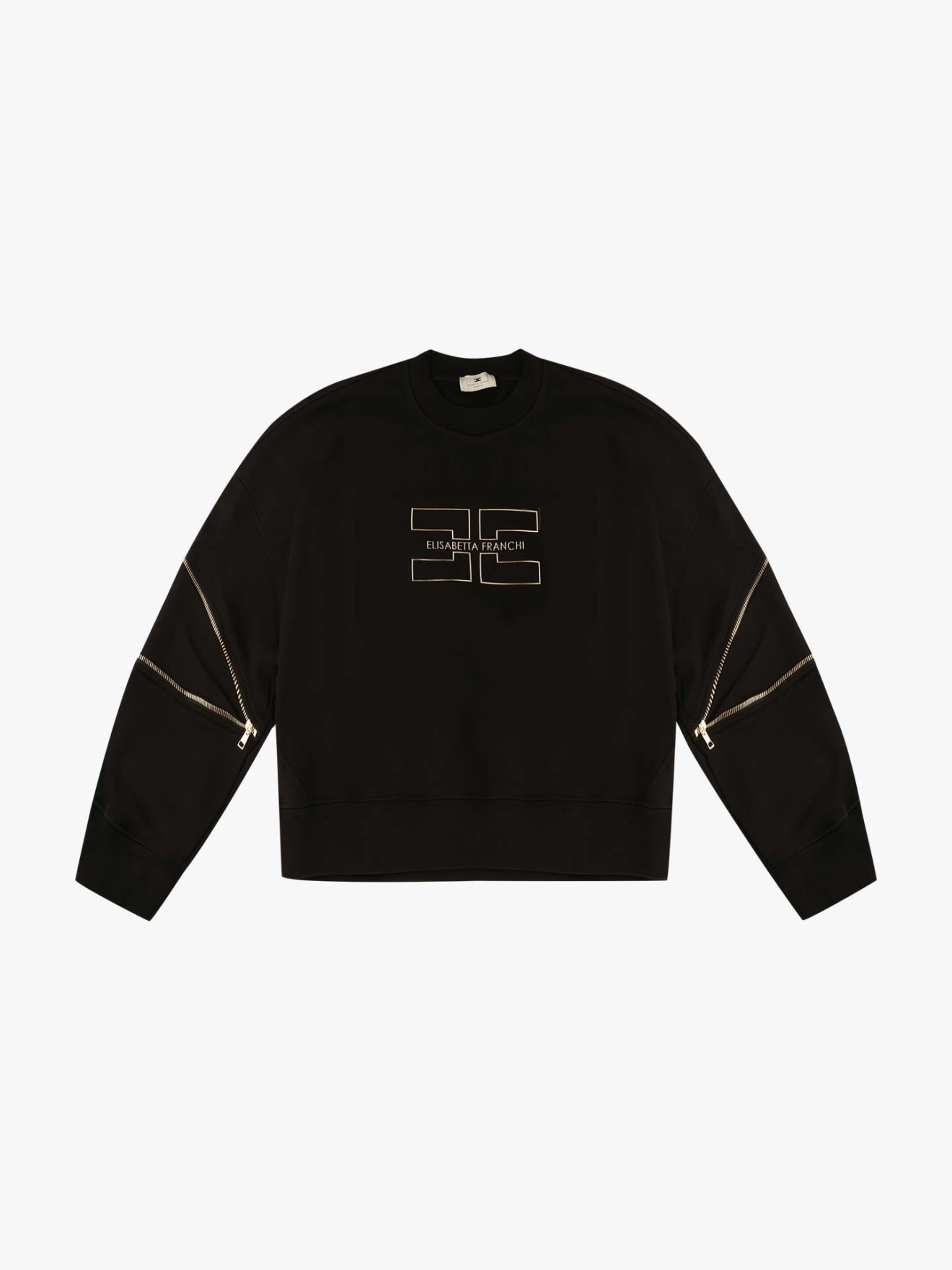 Sweatshirt com Fechos de Correr nas Mangas