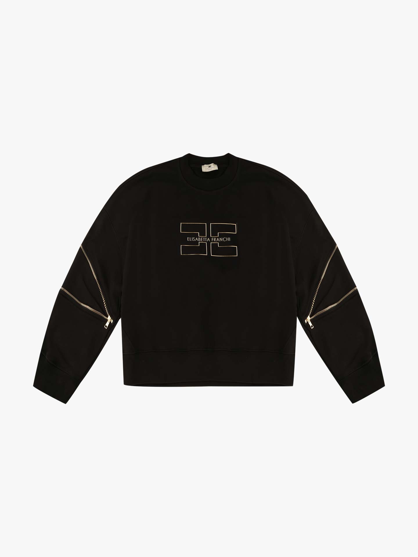 Sweatshirt com Fechos de Correr nas Mangas
