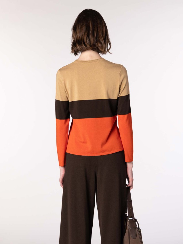 Camisola de Malha com Decote Redondo