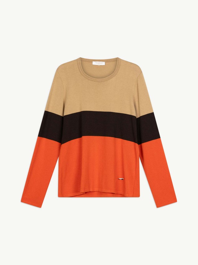 Camisola de Malha com Decote Redondo