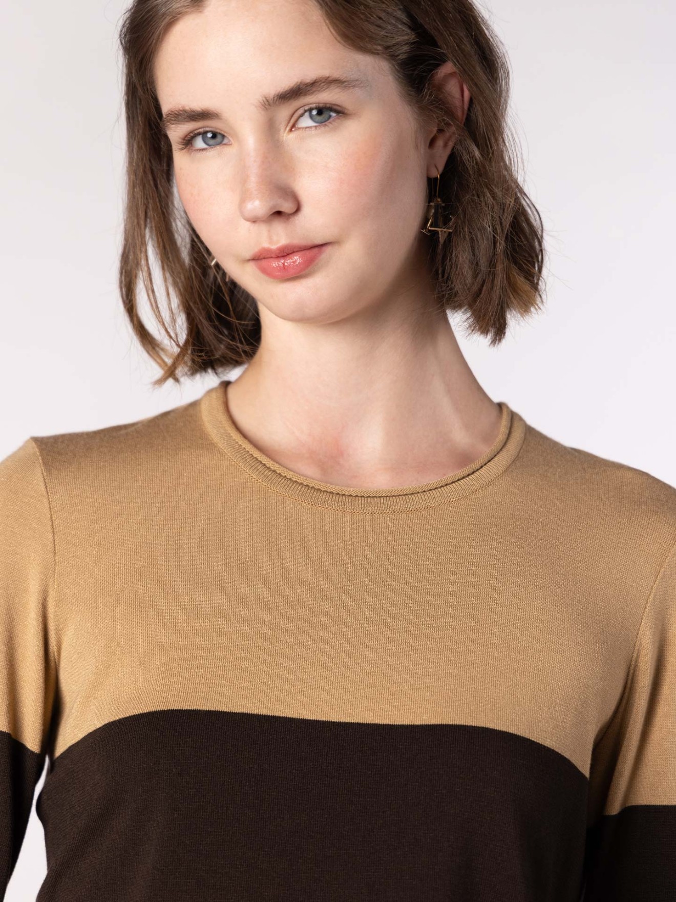 Camisola de Malha com Decote Redondo