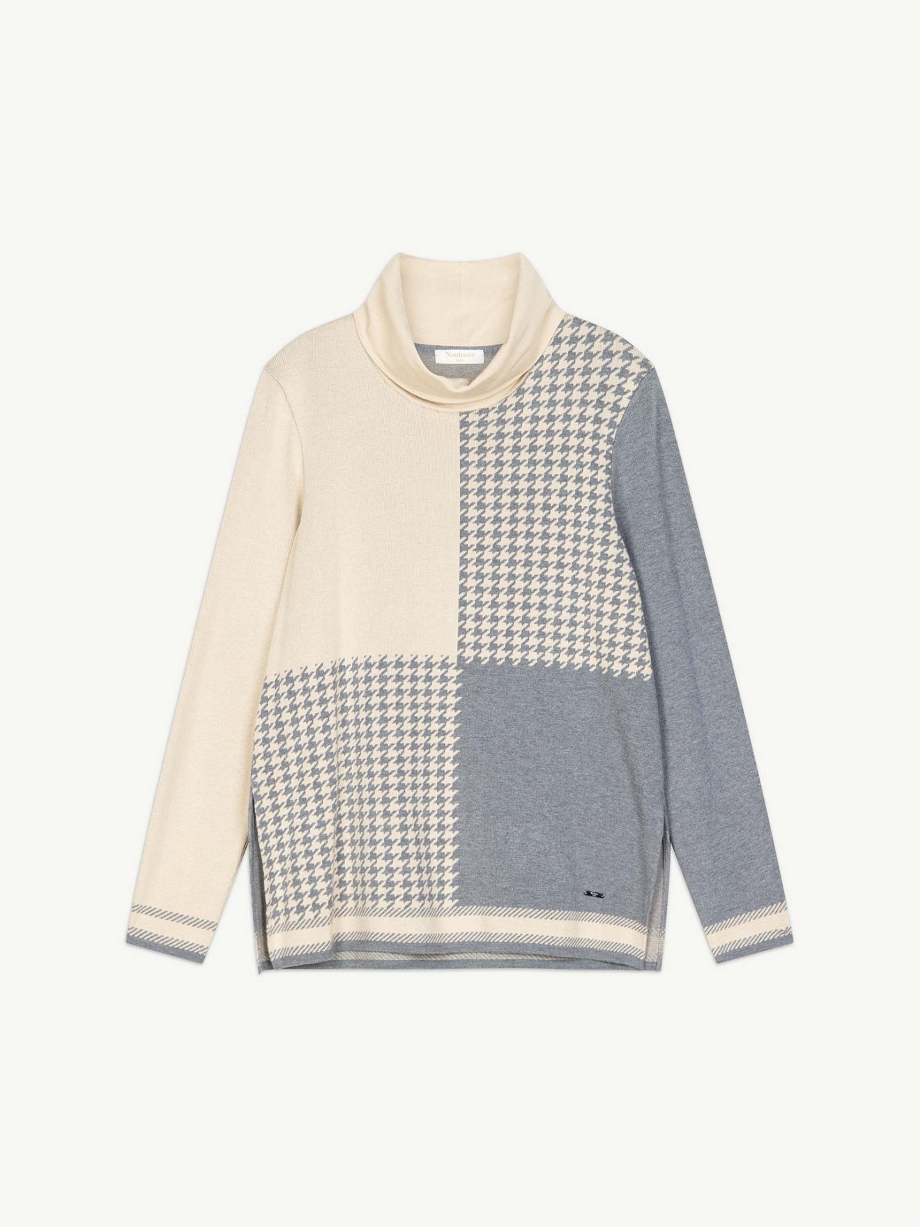 Camisola de Malha Pied-de-Poule