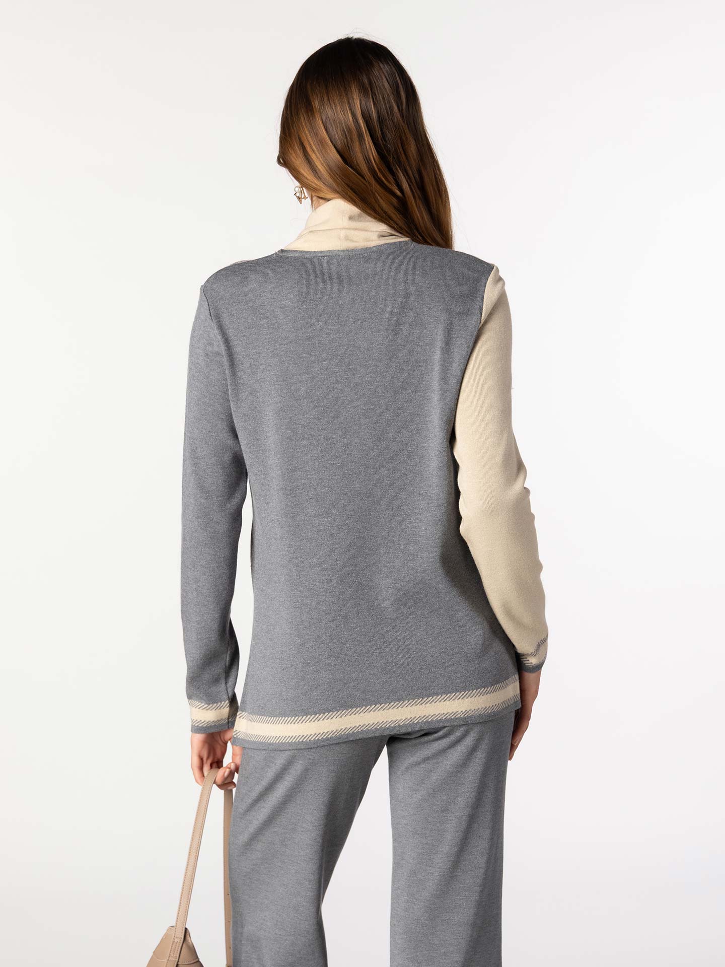 Camisola de Malha Pied-de-Poule