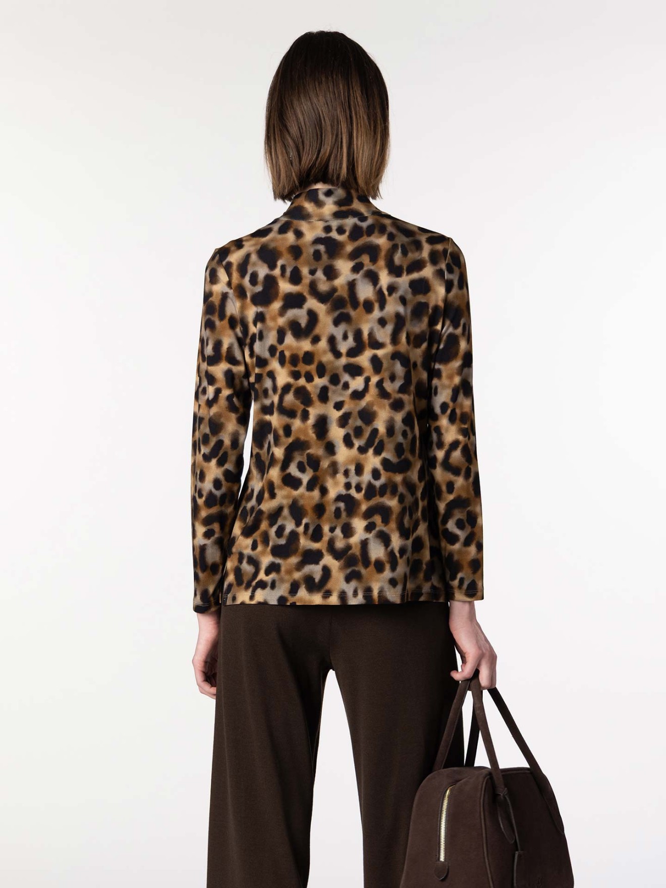 Blusa Animal Print com La�ada